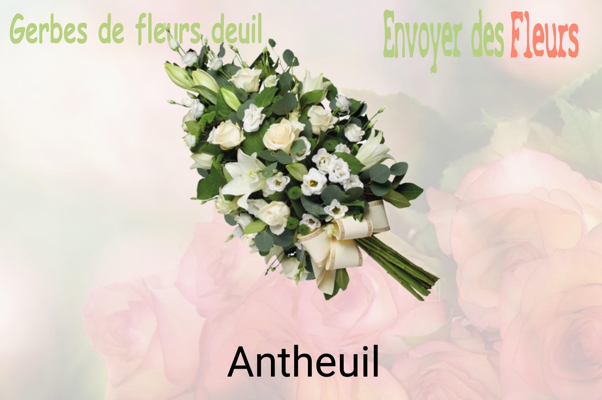 Gerbe de fleurs de deuil livrée à Antheuil